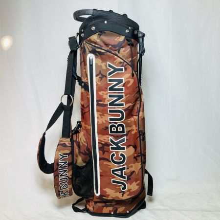  Jack Bunny!! ジャックバニー キャディバッグ スタンドバッグ 迷彩柄 6分割 2.75kg ダメージ多