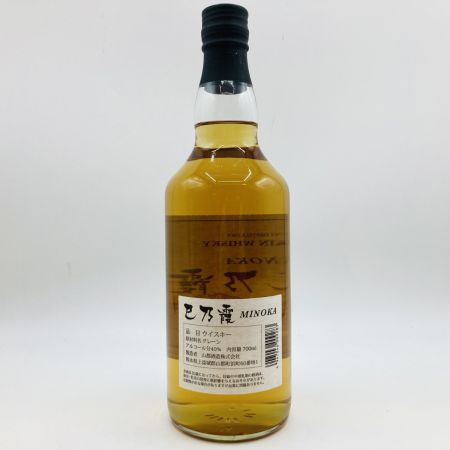 【北海道内限定発送】 巳乃霞 MINOKA GRAIN WHISKY グレーン ウイスキー 700ml 40% 箱無 未開栓