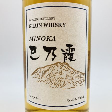 【北海道内限定発送】 巳乃霞 MINOKA GRAIN WHISKY グレーン ウイスキー 700ml 40% 箱無 未開栓