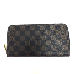 ◎◎ LOUIS VUITTON ルイヴィトン ダミエ ジッピーウォレット N41661 ブラウン Bランク