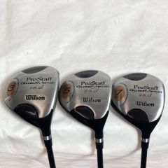  Wilson ウィルソン PROSTAFF QUADMETAL 3FW 5FW 7FW フェアウェイウッド 3本セット Cランク