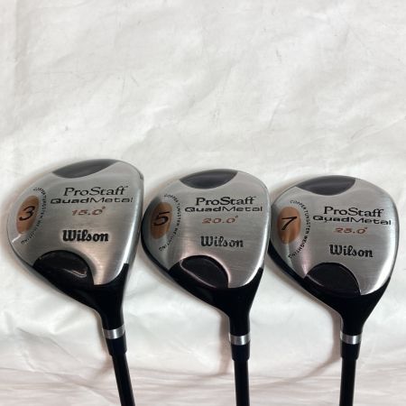  Wilson ウィルソン PROSTAFF QUADMETAL 3FW 5FW 7FW フェアウェイウッド 3本セット