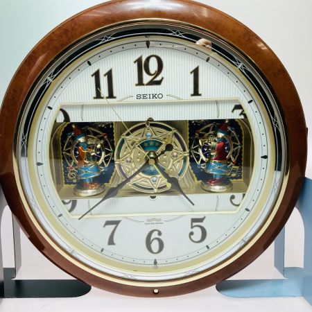  SEIKO セイコー からくり時計 電波掛時計 RE559B 文字盤開閉がたつき有