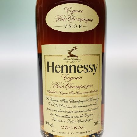  Hennessy ヘネシー V.S.O.P フィーヌ シャンパーニュ 700ml 40% ブランデー コニャック 183 未開栓