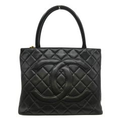  CHANEL シャネル マトラッセ 復刻トート ラムスキン  ブラック Cランク