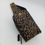 【美品】ROEN ロエン スカル トートバッグ サフィアーノレザー 豹柄 黒 roen ロエン サファイアーノ レザー スカル トートバッグ チャーム付