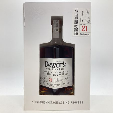  Dewar's デュワーズダブルダブル 21年 ウイスキー 500ml 46% 箱付 未開栓