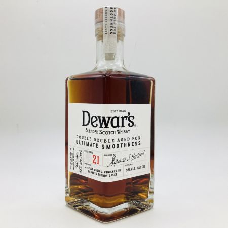  Dewar's デュワーズダブルダブル 21年 ウイスキー 500ml 46% 箱付 未開栓