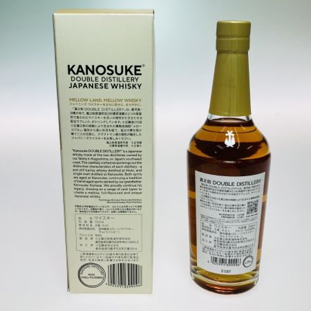 【北海道内限定発送】 嘉之助 DOUBLE DISTILLERY KANOSUKE 嘉之助 DOUBLE DISTILERY ジャパニーズウイスキー 700ml 53％ 箱付 028 未開栓