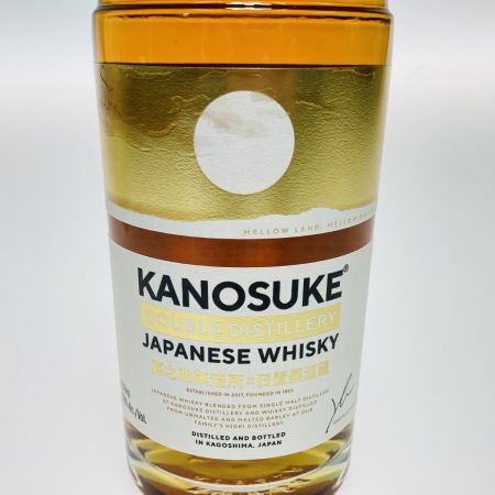 【北海道内限定発送】 嘉之助 DOUBLE DISTILLERY KANOSUKE 嘉之助 DOUBLE DISTILERY ジャパニーズウイスキー 700ml 53％ 箱付 028 未開栓