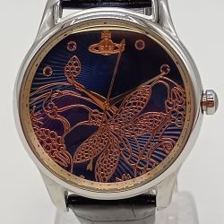 ◎◎ Vivienne Westwood ヴィヴィアン・ウエストウッド クォーツ 腕時計 レディース VV197NVNV ネイビー 本体のみ Bランク