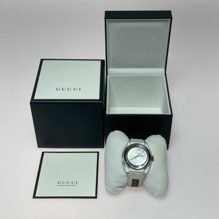  GUCCI グッチ シェリーライン メンズ クォーツ 腕時計 箱付 137.1