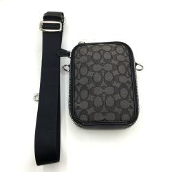◎◎ COACH コーチ メンズ　ショルダーバッグ シグネチャー  CH097 ブラック Bランク