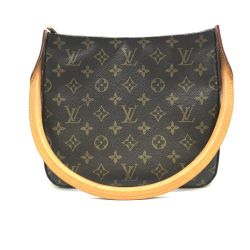 ◎◎ LOUIS VUITTON ルイヴィトン  モノグラム ルーピングMM ショルダーバック M51146 ブラウン Bランク