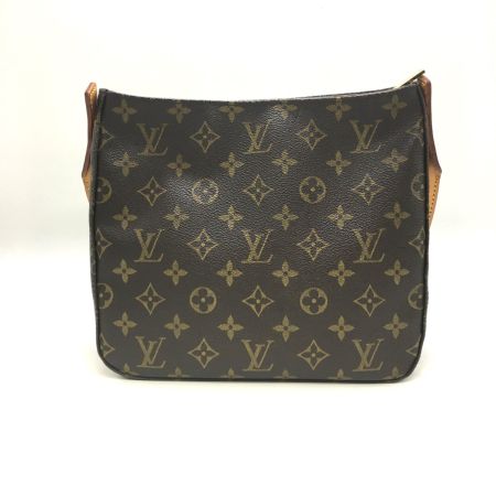 LOUIS VUITTON ルイヴィトン  モノグラム ルーピングMM ショルダーバック M51146 ブラウン