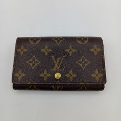 ◎◎ LOUIS VUITTON ルイヴィトン モノグラム ポルト モネ・ビエ トレゾール 2つ折り財布 M61730 ブラウン Bランク
