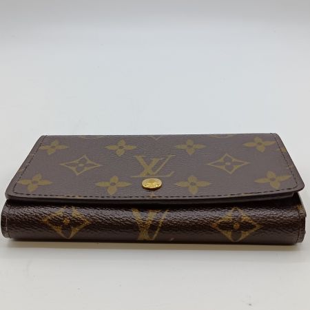  LOUIS VUITTON ルイヴィトン モノグラム ポルト モネ・ビエ トレゾール 2つ折り財布 M61730 ブラウン
