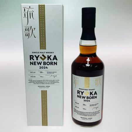 【北海道内限定発送】  琉歌 NEW BORN 2024 ジャパニーズ ウイスキー 700ml 58% 箱付 203 未開栓
