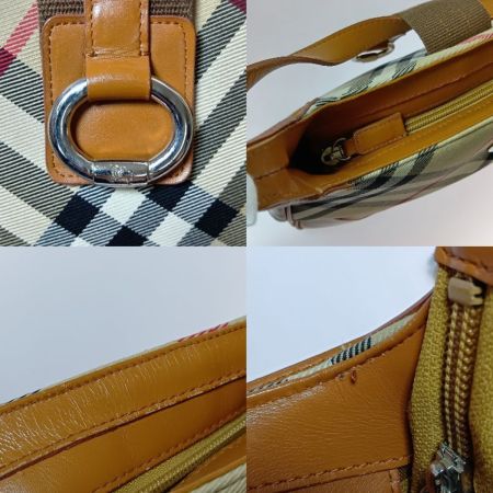  BURBERRY バーバリー ノバチェック ワンショルダーバッグ キャメル