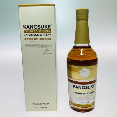 【北海道内限定発送】  KANOSUKE 嘉之助 DOUBLE DISTILERY ジャパニーズウイスキー 700ml 53％ 箱付 807 未開栓