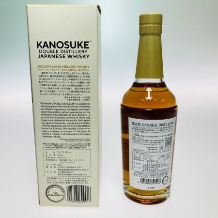 【北海道内限定発送】  KANOSUKE 嘉之助 DOUBLE DISTILERY ジャパニーズウイスキー 700ml 53％ 箱付 807 未開栓