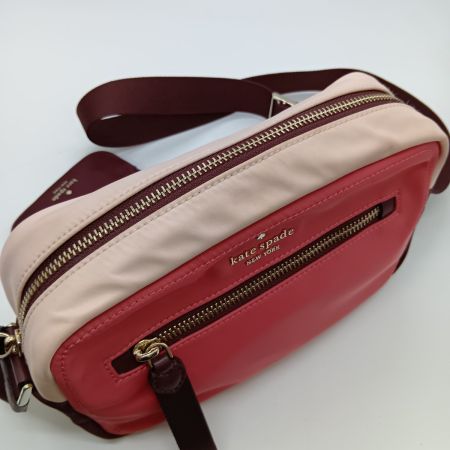  Kate Spade ケイトスペード バイカラー ショルダーバッグ カメラバッグ K4621 ピンクマルチ