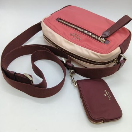  Kate Spade ケイトスペード バイカラー ショルダーバッグ カメラバッグ K4621 ピンクマルチ