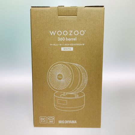  IRISOHYAMA アイリスオーヤマ WOOZOO 360 barrel サーキュレーター 32畳 扇風機 PCF-CD15TECA-W