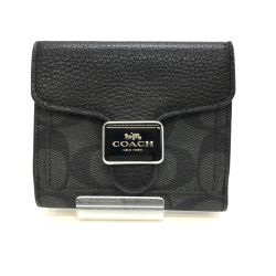 ◎◎ COACH コーチ 2つ折り財布  C7805 ブラック Bランク