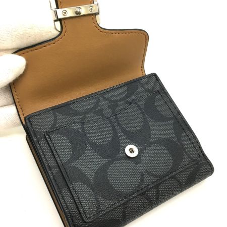  COACH コーチ 2つ折り財布  C7805 ブラック