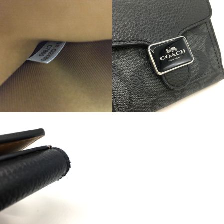  COACH コーチ 2つ折り財布  C7805 ブラック