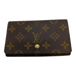 ◎◎ LOUIS VUITTON ルイヴィトン モノグラム ポルト モネ・ビエ トレゾール 2つ折り財布 M61730 ブラウン Cランク
