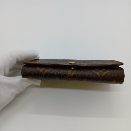  LOUIS VUITTON ルイヴィトン モノグラム ポルト モネ・ビエ トレゾール 2つ折り財布 M61730 ブラウン