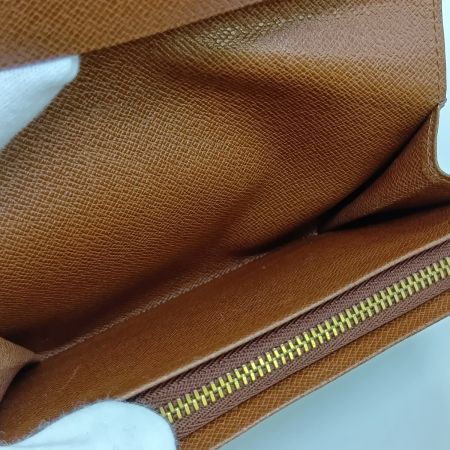  LOUIS VUITTON ルイヴィトン モノグラム ポルト モネ・ビエ トレゾール 2つ折り財布 M61730 ブラウン