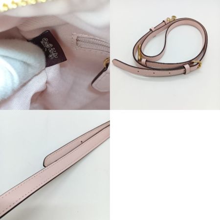  COACH コーチ 2WAYバッグ 花柄 フラワー ショルダー ハンドバッグ C3100 ホワイト x ピンク