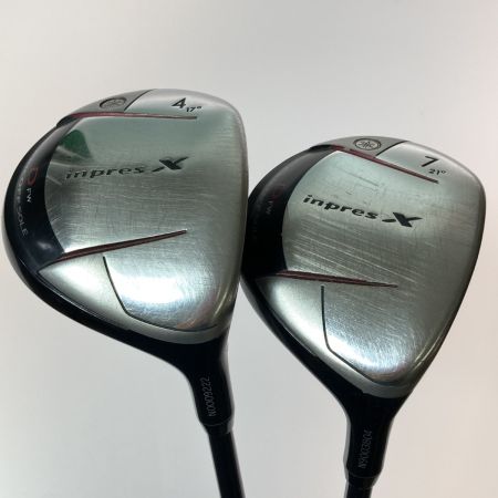  YAMAHA ヤマハ inpresX インプレスX DFW 4.7FW フェアウェイウッド 2本セット フレックスS