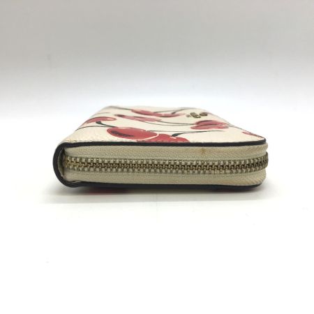  COACH コーチ アコーディオン ジップ ウォレット ウィズ チェリー プリント CA802