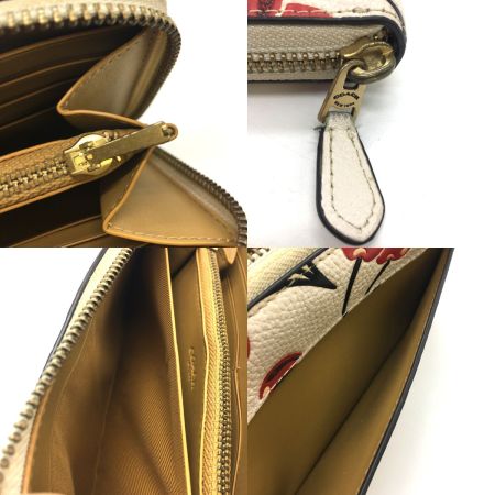  COACH コーチ アコーディオン ジップ ウォレット ウィズ チェリー プリント CA802