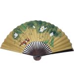 ◎◎  巨大扇子 大扇子 飾り扇 蓮の花 オシドリ 幅157cm Cランク