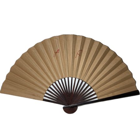   巨大扇子 大扇子 飾り扇 蓮の花 オシドリ 幅157cm