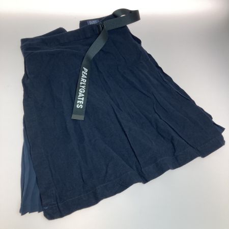  PEARLY GATES パーリーゲイツ スカート プリーツ裏地付 サイズ1 055-1234012 テープベルト スカート