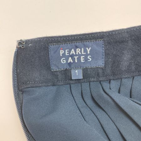  PEARLY GATES パーリーゲイツ スカート プリーツ裏地付 サイズ1 055-1234012 テープベルト スカート
