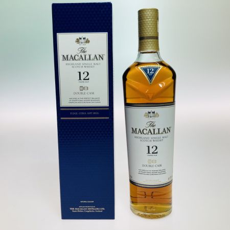  The MACALLAN マッカラン DOUBLE CASK ダブルカスク 12YEARS ウイスキー スコッチ 700ml 40％ 箱付 未開栓