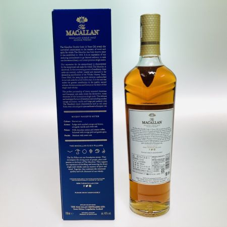  The MACALLAN マッカラン DOUBLE CASK ダブルカスク 12YEARS ウイスキー スコッチ 700ml 40％ 箱付 未開栓