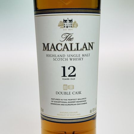  The MACALLAN マッカラン DOUBLE CASK ダブルカスク 12YEARS ウイスキー スコッチ 700ml 40％ 箱付 未開栓