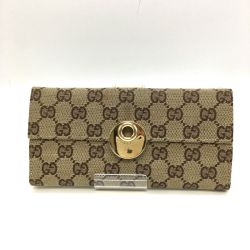 ◎◎ GUCCI グッチ GGキャンバス Wホック ダブルホック 長財布  120931･2888 Cランク