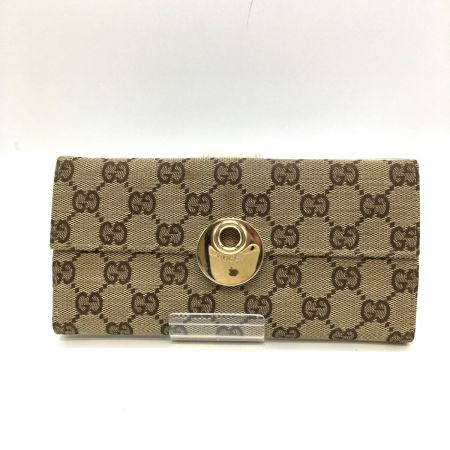  GUCCI グッチ GGキャンバス Wホック ダブルホック 長財布  120931･2888