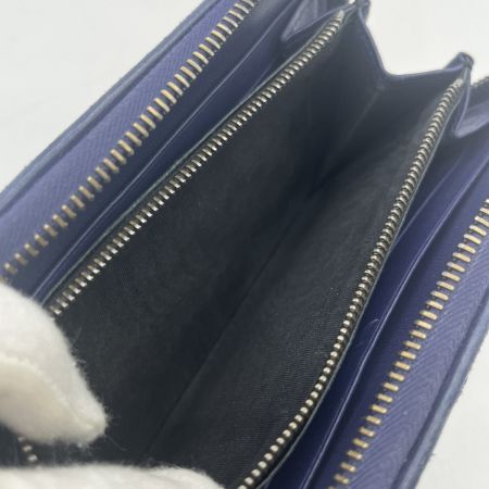  BOTTEGA VENETA ボッテガヴェネタ イントレチャート パイソン×レザー ラウンドファスナー 長財布 S01921363V  ネイビー 箱付