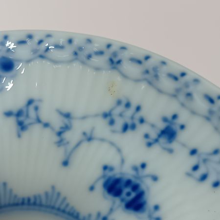  ROYAL COPENHAGEN ロイヤル・コペンハーゲン ブルーフルーテッド ハーフレース ティーカップ&ソーサー 220ml 2客セット