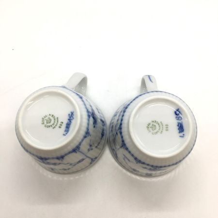  ROYAL COPENHAGEN ロイヤル・コペンハーゲン ブルーフルーテッド ハーフレース ハイハンドル カップ&ソーサー